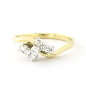 14k bicolour gouden ring met briljant geslepen diamant tot. 0.25ct – F/G - VS/SI kaufen? Bieten Sie von 275!