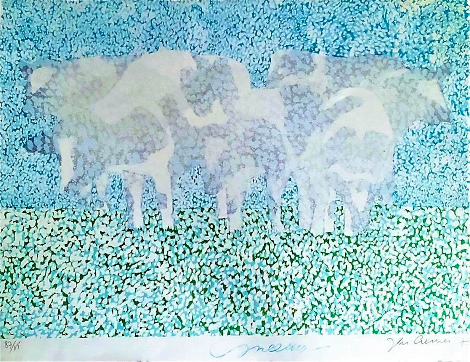 Jan Cremer - Jan Cremer – 2x ‘Sneeuw’ (ingelijste zeefdruk + gesigneerd boek) kopen? Bied vanaf 740!