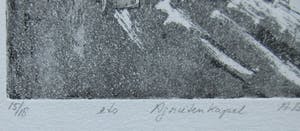 Anneke Brenninkmeijer-Govaarts - Originele ets Agnietenkapel in Amsterdam - 2009 kopen? Bied vanaf 1!