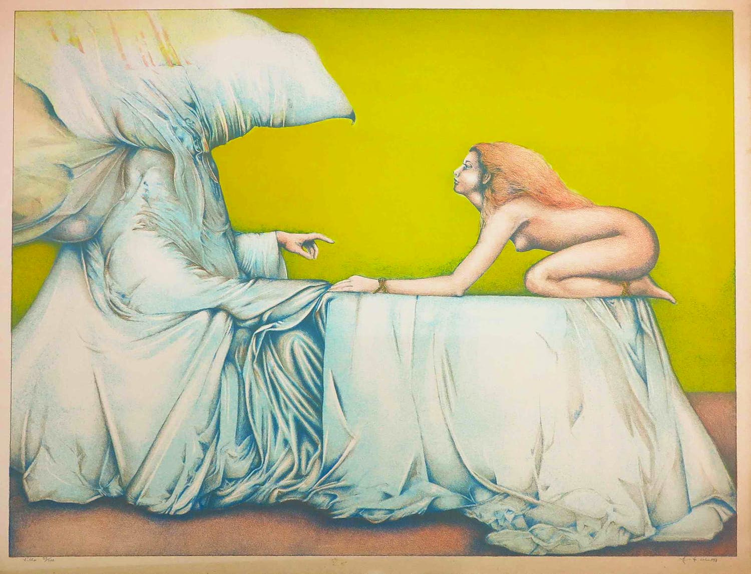 Georg Hadeler - Litho, Zonder titel verkocht voor € 20!