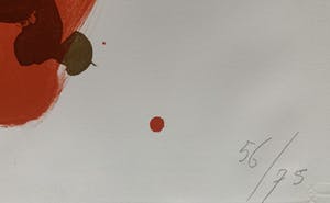 Theo Kuijpers - kleurenlitho - abstract expressionistische compositie - oplage 75 ex. kopen? Bied vanaf 120!