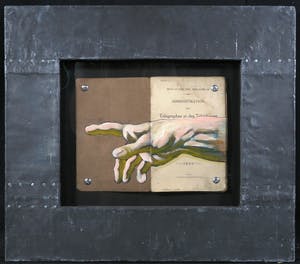 Jan Bollaert - Acryl op kaft van boek, PTT - Ingelijst kopen? Bied vanaf 50!