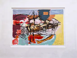 Miguel Ybanez - originele Expressionistische zeefdruk op Arches papier - fraai ingelijst kopen? Bied vanaf 30!