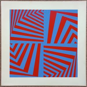 Peter Struycken - Geometrisch abstract (1966), zeefdruk kopen? Bied vanaf 250!