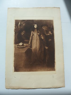 Albert Van Holsbeek - Ets, zonder titel. kopen? Bied vanaf 30!