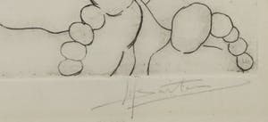 Walter Barten - Ets/aquatint, Anatomische les I (Che Guevarra) - Ingelijst kopen? Bied vanaf 1!