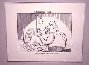 Kamagurka - ...elke ochtend hetzelfde liedje...zeefdruk uit 1990 verkocht voor € 125!