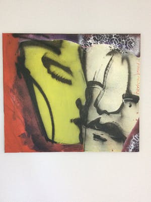 Herman Brood - The Kiss, origineel schilderij op doek kopen? Bied vanaf 2250!