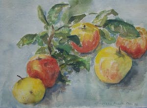 Cornelia Arnold-Mees - Sitlleven met appels kopen? Bied vanaf 40!