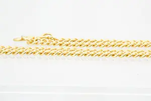 Massief hoog gehalte (22 krt) Chinees Thais gourmette collier / ketting - 50cm kopen? Bied vanaf 870!