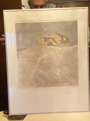 Mart Kempers - Landschap met huis verkocht voor € 40!