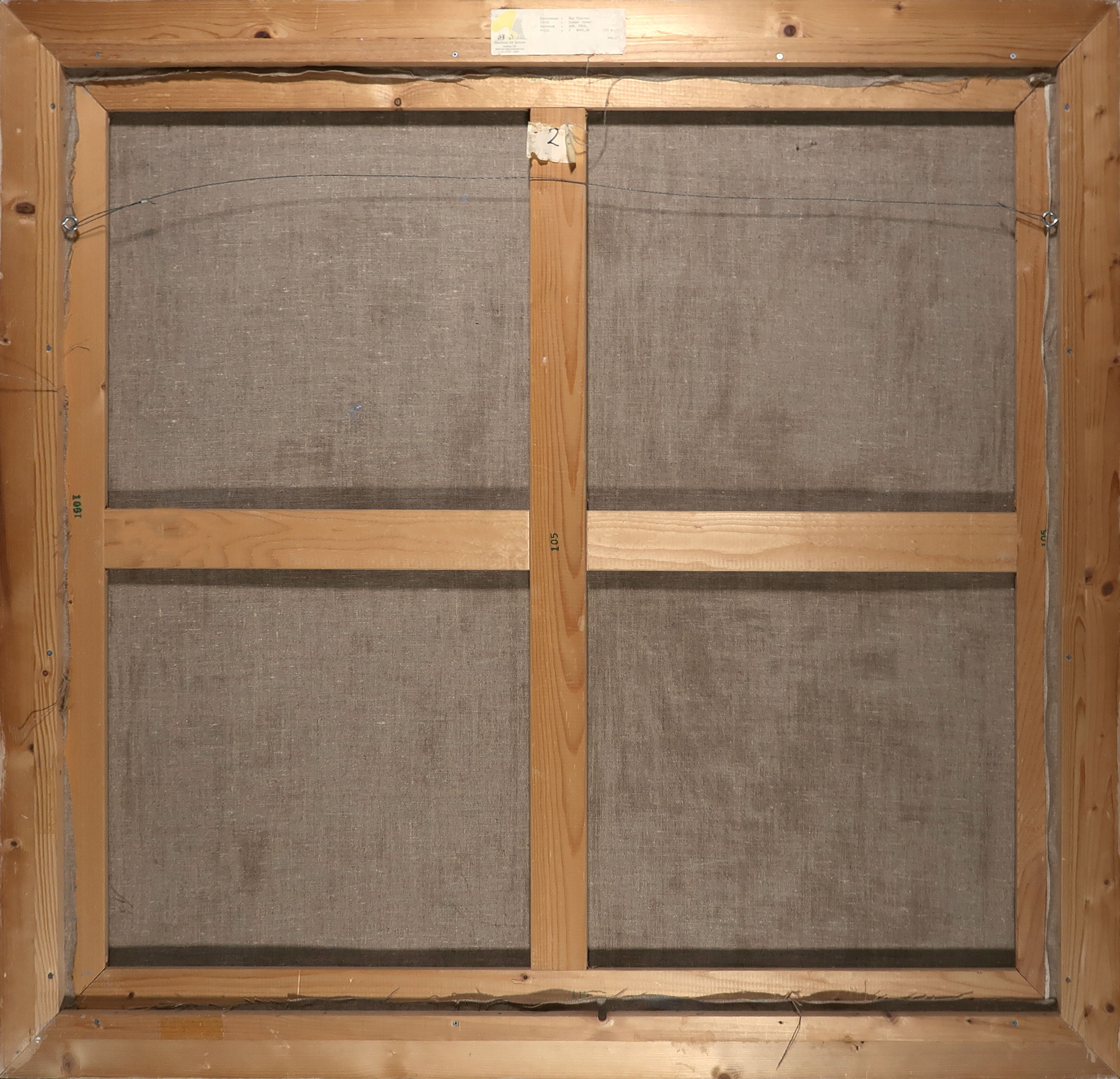 Bep Toscani - Gemengde techniek, o.a. collage, Zonder titel - Ingelijst (Zeer groot) kopen? Bied vanaf 150!