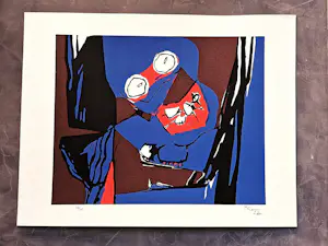 Fred Sieger - Grote, in 1976 in beperkte oplage van 75 ex. gemaakte kleuren zeefdruk kopen? Bied vanaf 49!