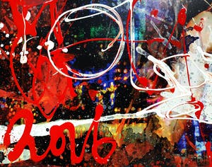 Jack Liemburg - Vegas Dreams, gemengde techniek op canvas (200cm x 120cm!) kopen? Bied vanaf 1250!