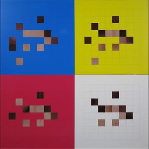 Roy Villevoye - Collage, Chessboard - Ingelijst kopen? Bied vanaf 1!