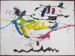 Anton Heyboer - Aqaurel op papier - Groot Formaat kopen? Bied vanaf 525!