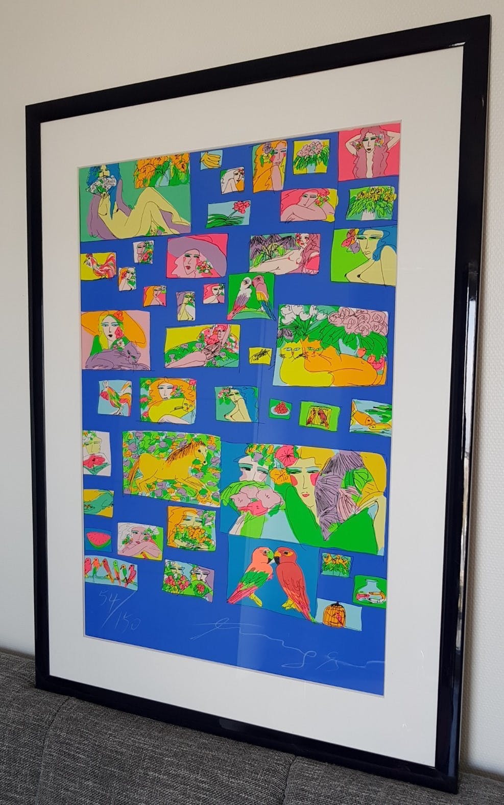 Walasse Ting - Prachtige zeefdruk (zeer groot!) kopen? Bied vanaf 425!