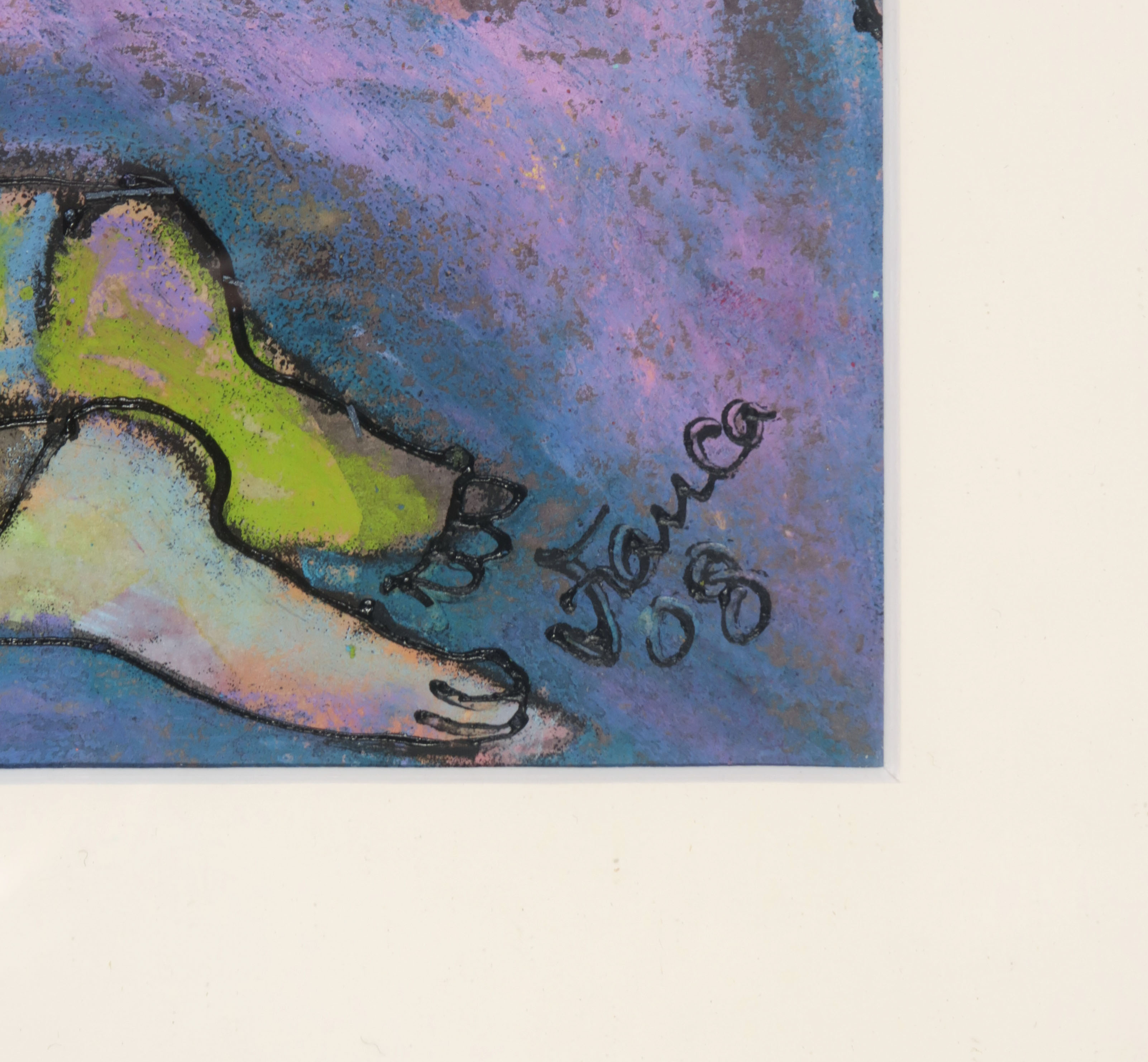 Franca Muller Jabusch - Gemengde techniek, o.a. krijt en acryl, Tweedelig - Ingelijst kopen? Bied vanaf 45!