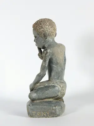 Niet of onleesbaar gesigneerd - Afrikaans stenen beeld kopen? Bied vanaf 1!