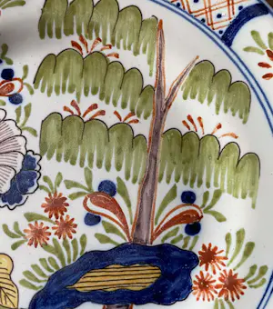 Desvres - Antiek faience bord in Delftse stijl – Desvres (Frankrijk), ca. 1860–1880 kopen? Bied vanaf 70!