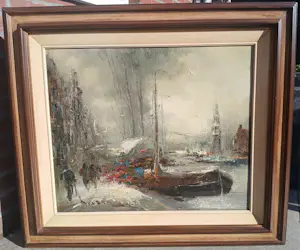 Jan Bevort - stadsgezicht Amsterdam kopen? Bied vanaf 150!