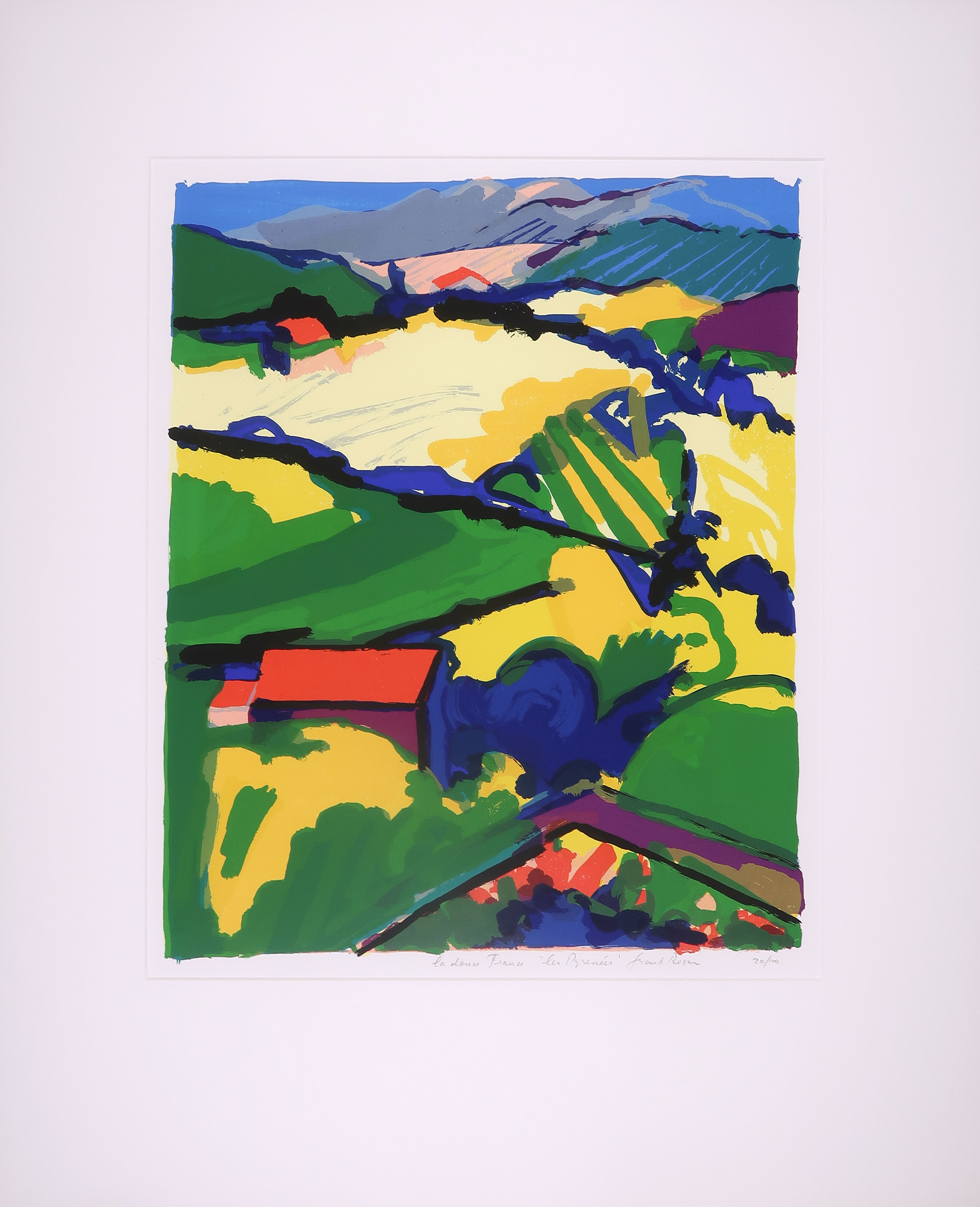 Frank Rosen - Zeefdruk, La douce France ''Les Pyrénées'' kopen? Bied vanaf 20!