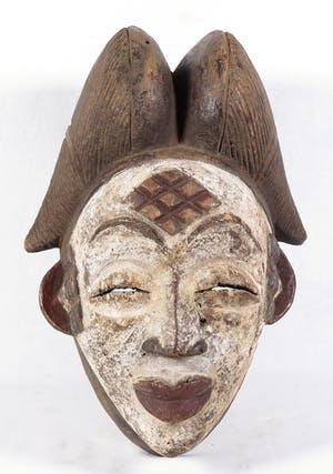 Punu - Vrouwelijk feestmasker kopen? Bied vanaf 1!