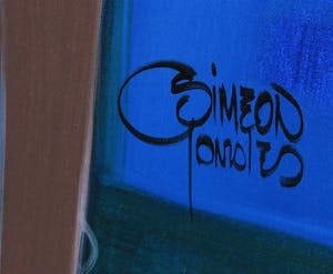 Simeon Gonzales - Acryl op doek, Abstracte compositie - Ingelijst (Zeer groot) kopen? Bied vanaf 1!