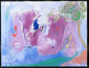 Cora van Vliet - Olieverf op doek, Park kopen? Bied vanaf 1!