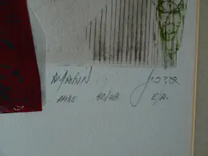 Abraham Yakin - Ingelijste kleurenets , Joodse mensen – E/A nr. 42/48 – 78 x 48 cm. kopen? Bied vanaf 80!