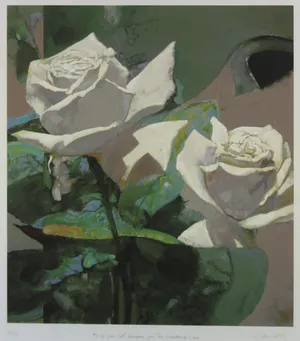 Robert Heindel - Zeefdruk, Eros Rose III - Ingelijst kopen? Bied vanaf 1!