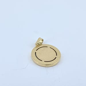 18kt gouden hanger met smaragd en diamant, 2,93 gr kopen? Bied vanaf 130!