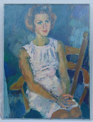 Hugo Brouwer - Dame in roze jurk kopen? Bied vanaf 100!