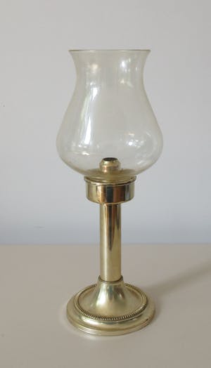 Curiosa - Vergulde metalen windlicht met glazen kap kopen? Bied vanaf 1!
