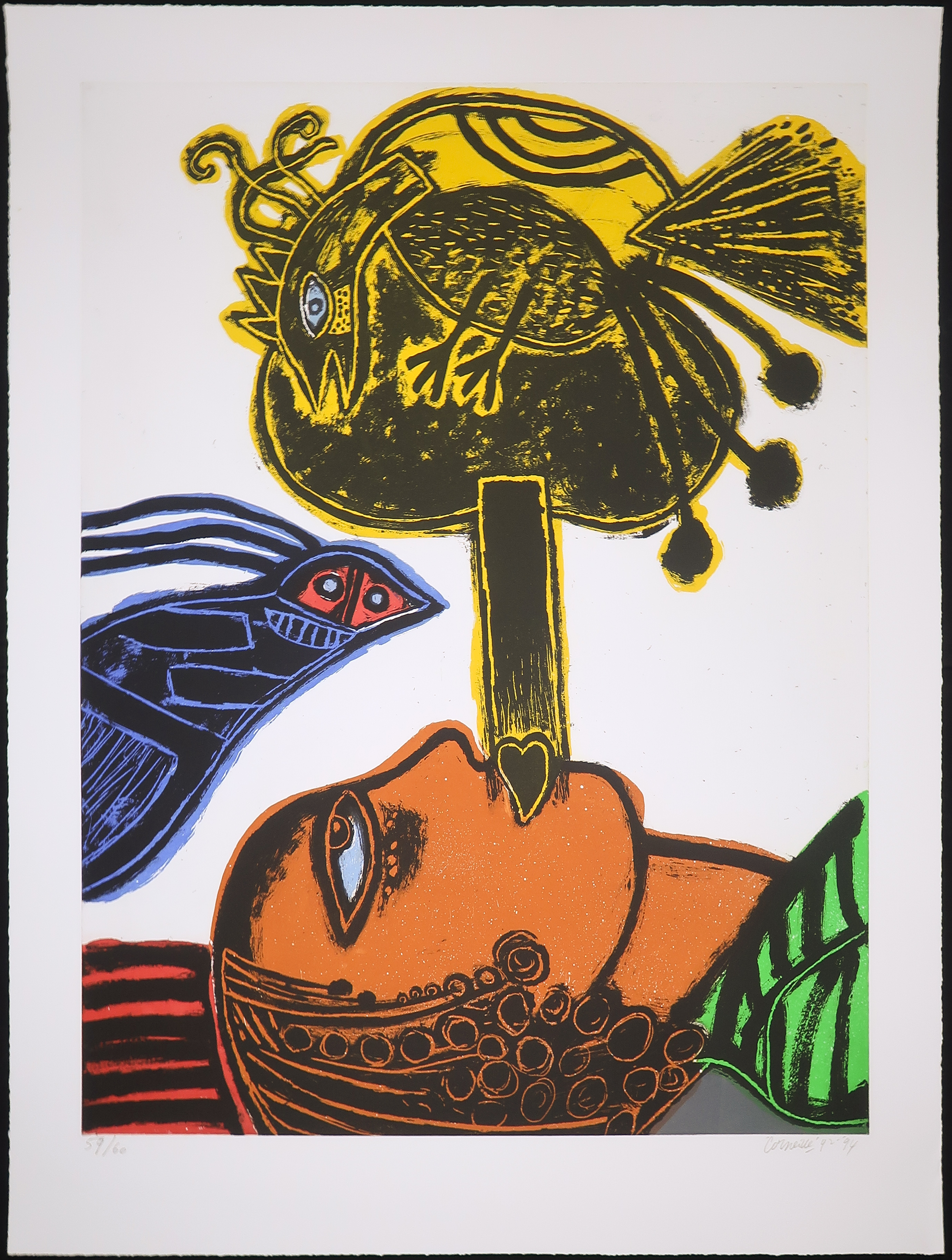 Corneille - Ets en aquatint, L'Africaine (Zeer Groot!) kopen? Bied vanaf 500!