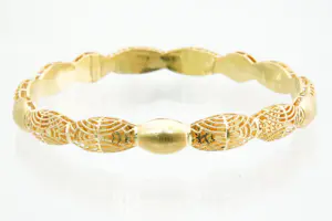 50-  Fraai bewerkte 20kt gouden armband - Arabisch filigrain - gefaseerd model kopen? Bied vanaf 560!