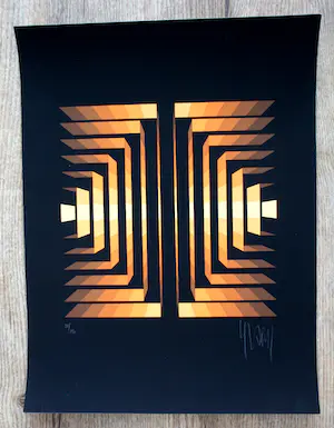 Jean Pierre Yvaral - zeefdruk: abstract kopen? Bied vanaf 125!