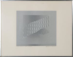 Ton Orth - Zeefdruk, Floating form - Ingelijst kopen? Bied vanaf 20!