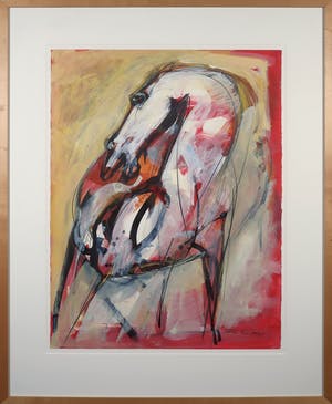 Frits van Eeden - Gemengde techniek op papier, Dreamhorse - Ingelijst (Groot) kopen? Bied vanaf 100!