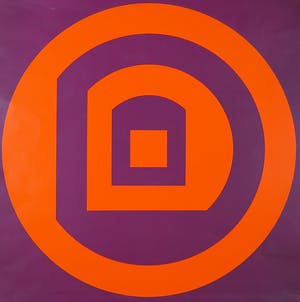 Niet of onleesbaar gesigneerd - Zeefdruk, Abstract geometrisch kopen? Bied vanaf 1!