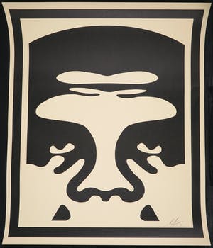 Shepard Fairey - OBEY - Three faces (cream) kopen? Bied vanaf 1!