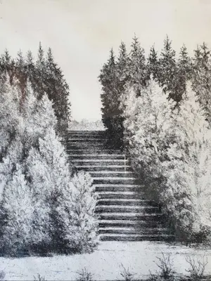 Hans Dolieslager - De trap op weg naar onze tuin kopen? Bied vanaf 1!