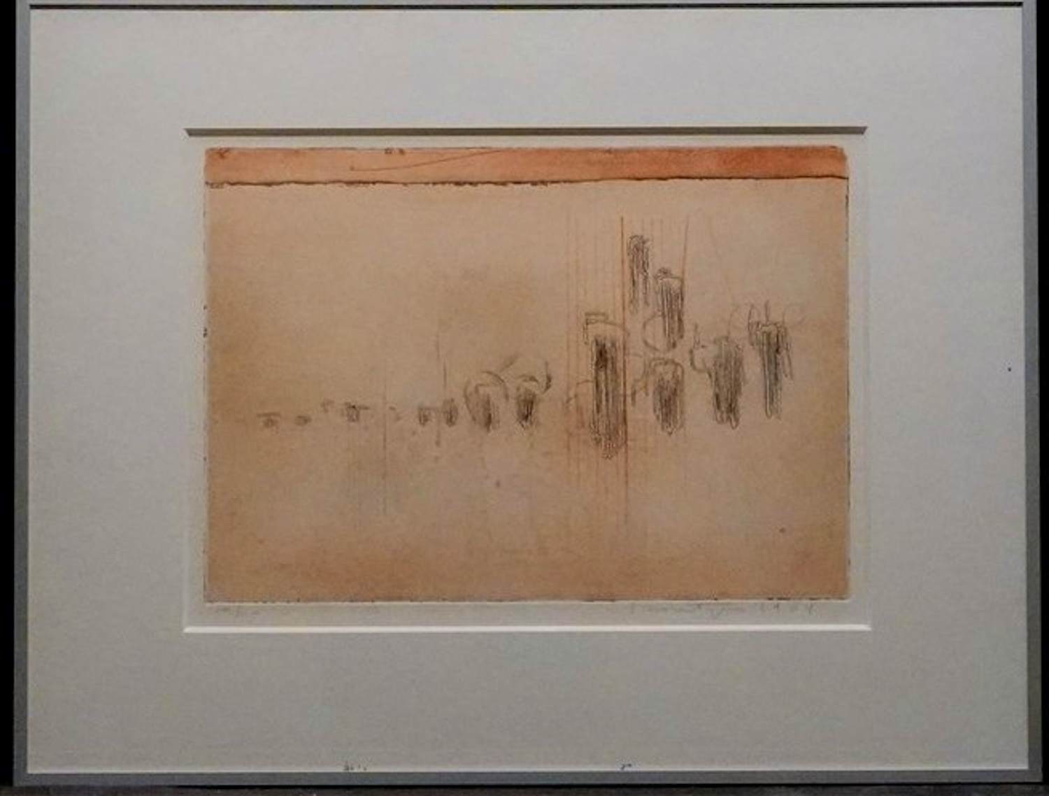 Jan Montyn - Ingelijste ets/aquatint: Compositie - 1984 kopen? Bied vanaf 20!