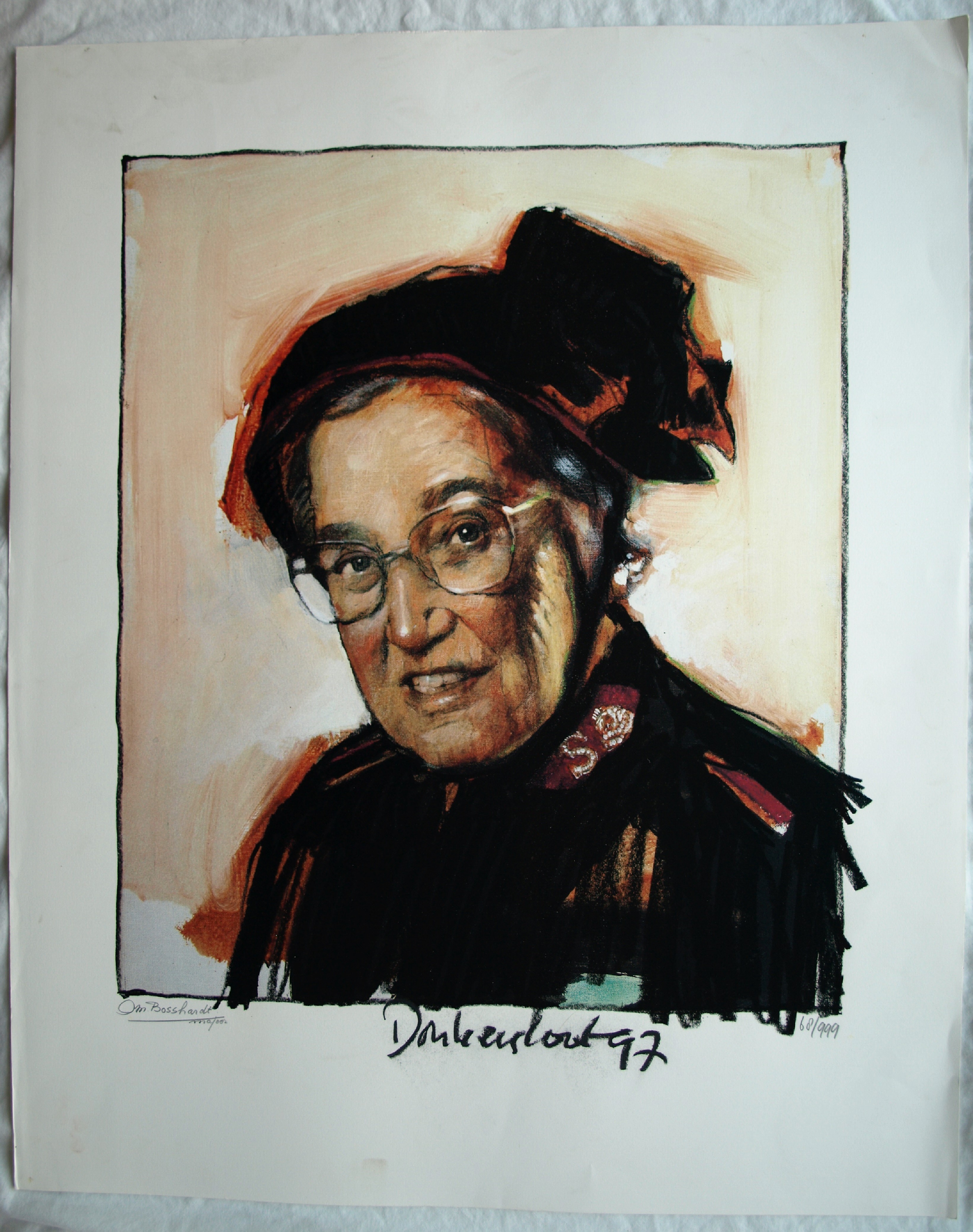 Peter Donkersloot - Litho , Majoor Bosshardt – gesigneerd – 1997 kopen? Bied vanaf 1!