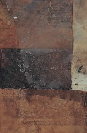 Anneke Steenbeek - Olieverf op doek, Abstract bruin - Ingelijst kopen? Bied vanaf 1!