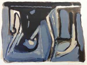 Bram van Velde - ABSTRACTIE / KLEURLITHO / 50x67cm / SIG verkocht voor € 280!