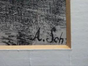 Andreas Schelfhout - ijsgezicht met man en vrouw en slede kopen? Bied vanaf 10!