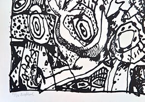 Rik van Iersel - Abstracte zwartwit Zeefdruk - in nieuwstaat - Zeldzaam - Kleine oplage kopen? Bied vanaf 1!