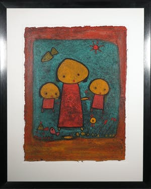 Giovanni Vetere - Zeefdruk, Zusje - Ingelijst (Groot) kopen? Bied vanaf 10!