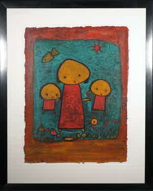 Giovanni Vetere - Zeefdruk, Zusje - Ingelijst (Groot) verkocht voor € 10!